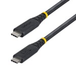 StarTech.com CC1M40GUSB4TP USB-C to USB-C to USB-C 1m Sort