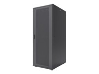 Intellinet Network Cabinet, Free Standing (Standard), 47U, Usable Depth 123 to 973mm/Width 703mm, Black, Flatpack, Max 1500kg, Server Rack, IP20 rated, 19', Steel, Multi-Point Door Lock, One Lock Per Side Panel, Three Year Warranty Rack Sort