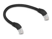 DeLOCK CAT 6a S/FTP 25cm Patchkabel Sort