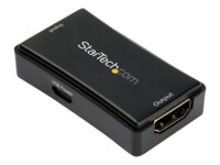 StarTech.com 45ft / 14m HDMI Signal Booster - 4K 60Hz - USB Powered - HDMI Inline Repeater & Amplifier - 7.1 Audio Support (HDBOOST4K2) Video/audio ekspander
