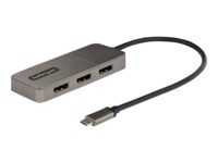 StarTech.com USB-C to Triple DisplayPort 1.4 MST Hub, 4K 60Hz, 1ft (30cm) Cable, USB Type-C Multi Monitor Adapter for Laptop, DP 1.4 Multi-Stream Transport Hub, DisplayPort Splitter - MST Triple Monitor Adapter (MST14CD123DP) USB-C / Displayport Dockingst