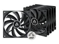 ARCTIC F12 PWM PST Fan 5-pack Sort 120 mm