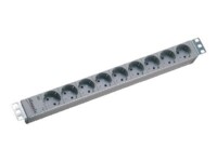 Bachmann Stikdåse 9-stik 16A Grå 2m