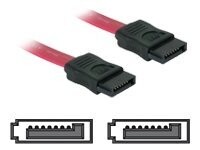 DeLOCK Seriel ATA-kabel Rød 30cm
