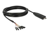 Delock USB / serielkabel 2m Sort