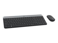 Logitech Slim Wireless Combo MK470 Tastatur og mus-sæt Trådløs