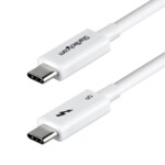 StarTech.com USB4 / Thunderbolt 3 / Thunderbolt 4 / Thunderbolt 5 / DisplayPort 2.1 USB Type-C kabel Hvid
