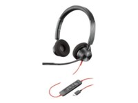 Poly Blackwire 3320 Kablet Høretelefoner Sort
