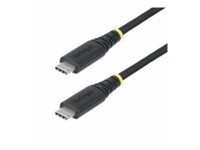 StarTech.com 1m USB-C Charging Cable, 240W, Silicone Jacket w/Braid USB Type-C kabel 1m Sort
