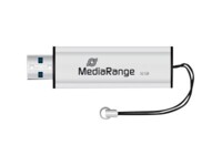 MediaRange SuperSpeed 32GB USB 3.0 USB stick Sort Sølv