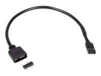 Inter-Tech RGB LED-adapter 20cm Sort