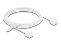 DeLOCK CAT 6 Ikke afskærmet parsnoet (UTP) 3m Patchkabel Hvid