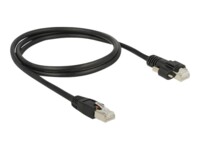 DeLOCK CAT 6 Afskærmet parsnoet kabel (SSTP) 1m Patchkabel Sort