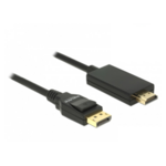 Delock Video/audiokabel 2m Sort