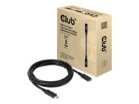 Club 3D CAC-1531 USB Type-C forlængerkabel 1m Sort