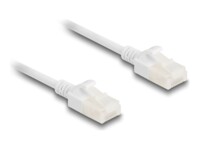 DeLOCK CAT 6a U/UTP, Unshielded 50cm Patchkabel Hvid