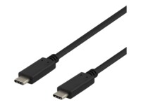 DELTACO USBC-1401 USB Type-C kabel 50cm Sort