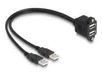Delock USB forlængerkabel 1m Sort