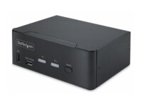 StarTech.com 2-Port Dual-Monitor DisplayPort KVM Switch, 8K 60Hz / 4K 144Hz, DP 1.4, 2x USB 10Gbps Ports, 4x USB HID Ports, Hotkey Switching, TAA Compliant KVM / audio / USB switch Desktop