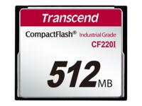 Transcend CF220I Industrial Temp CompactFlash-kort 512MB 40MB/s
