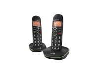 DORO PhoneEasy 100W Duo Trådløs telefon Ingen nummervisning Sort