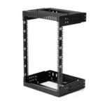 StarTech.com 15U 19' Wall Mount Network Rack - Adjustable Depth 12-20' Open Frame for Server Room /AV/Data/Computer Equipment w/Cage Nuts Rack Sort