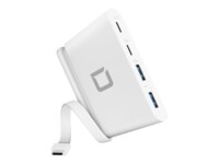 DICOTA USB-C Portable Hub 4-in-1 Hvid