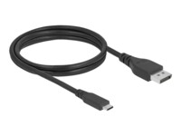 Delock Videoadapterkabel 1m Sort