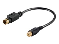 goobay Videoadapter 20cm Sort