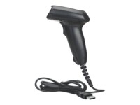 Manhattan Long Range CCD Handheld Barcode Scanner, USB, 500mm Scan Depth, Cable 1.5m, Max Ambient Light 10,000 lux (sunlight), Black, Three Year Warranty, Box Stregkodescanner