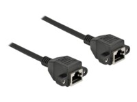 DeLOCK CAT 6a S/FTP 3m Forlængerkabel til netværk Sort