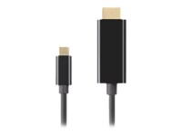 Lanberg Videoadapterkabel 3m Sort