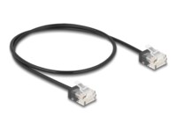 DeLOCK CAT 6 Ikke afskærmet parsnoet (UTP) 50cm Patchkabel Sort