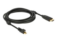 Delock Videoadapterkabel 3m Sort