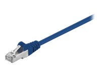 goobay CAT 5e SF/UTP 25cm Netværkskabel Blå