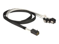 DeLOCK Seriel ATA/SAS-kabel Sort 1m
