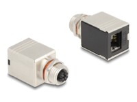 DeLOCK CAT 6a Afskærmet parsnoet (STP) Netværksadapter Sort/sølv