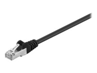 goobay CAT 5e SF/UTP 10m Patchkabel Sort