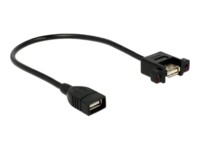 Delock USB gender changer 25cm Sort