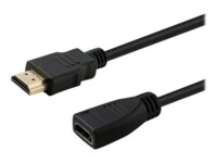SAVIO HDMI han -> HDMI hun 4096 x 2160 - 24 Hz 1 m Sort