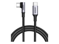Kabel USB Ugreen Kabel UGREEN USB C do USB C zlacze katowe Kabel 100 W USB-C do USB-C obslugiwany dla MacBook Pro 2020, MacBook Air 2020, Dell XPS17, XPS15, iPad Pro 2020, Surface Go 2, Surface Book 3 (1 M)