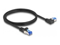 DeLOCK CAT 6a S/FTP 1m Netværkskabel Sort