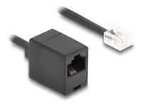 DeLOCK Telefonkabel 5m Sort