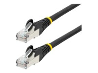 StarTech.com 7m CAT6a Cable - Black - Low Smoke Zero Halogen (LSZH) - 10GbE 500MHz 100W ++ Snagless RJ-45 w/Strain Reliefs S/FTP Network Patch Cord CAT 6a S/FTP 7m Patchkabel Sort
