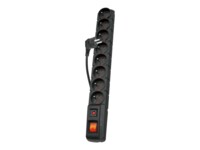 acar S8 Strømstødsbeskytter 8-stik 10A Sort 5m