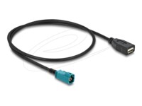 Delock Datakabel 50cm Sort Blå