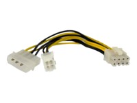 StarTech.com 6 Inch 4 Pin to 8 Pin EPS Power Adapter with LP4 - F/M - ATX to EPS Power Adapter (EPS48ADAP) Strømforsyningsadapter 15.2cm