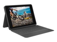 Logitech Rugged Folio Tastatur og folio-kasse Kabling US International Apple 10.2-inch iPad Wi-Fi ¦ Apple 10.9-inch iPad Wi-Fi
