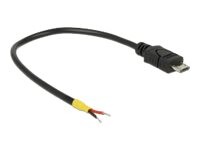 Delock Strømkabel 15cm Sort