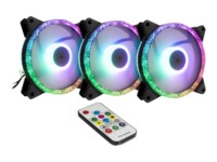 Argus RGB-FAN SET RS-07 Fan 1-pack Sort 120 mm